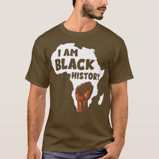 Mannen Vrouwen Ik ben Zwarte Geschiedenis Maandag T-shirt
