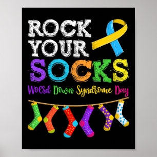 Mannen Vrouwen Kind Down Syndroombewustzijn Poster