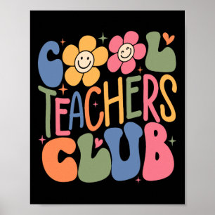Mannen vrouwen leraar cool leraren club terug naar poster