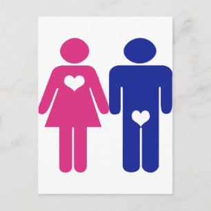 Mannen VS Vrouwen Briefkaart