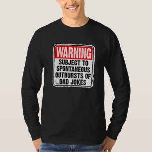 Mannen waarschuwing met inachtneming van de sponta t-shirt