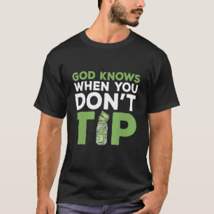 Mannen Waiter Waitress Server werkt in Gastronomie T-shirt