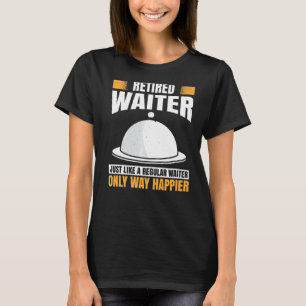 Mannen Waiter Waitress Server werkt in gastronomie T-shirt