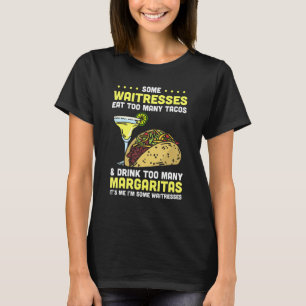 Mannen Waiter Waitress Server werkt in Gastronomie T-shirt