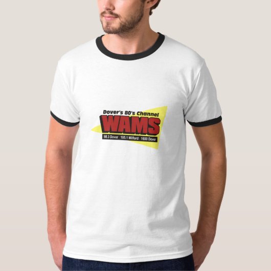 Mannen WAMS FM T-Shirt (Voorkant)