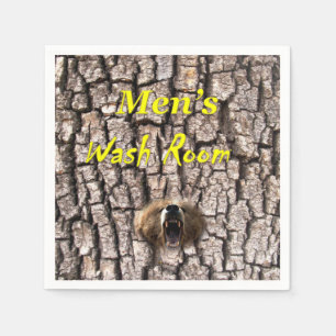 Mannen waskamerpapier servetten