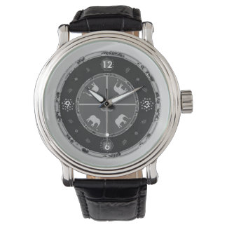 Mannen Watches Zwart Custom olifanten Horloge