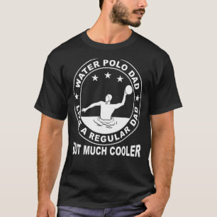 Mannen waterbalspeler vader waterpolo sport wat t-shirt