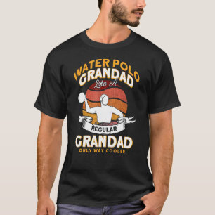 Mannen waterpolo opa als een reguliere only way co t-shirt