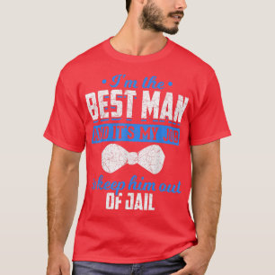Mannen weddenschap als beste man grappige bachelor t-shirt