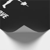 Mannen Weightlifter Barbell Training Outfit Cadeaupapier (Hoek)