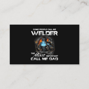 Mannen Welder Pap, het belangrijkste noem me papa  Visitekaartje