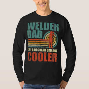 Mannen welder vader als een gewone vader, maar koe t-shirt