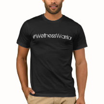 Mannen #WellnessWarrior Black Basic T-shirt