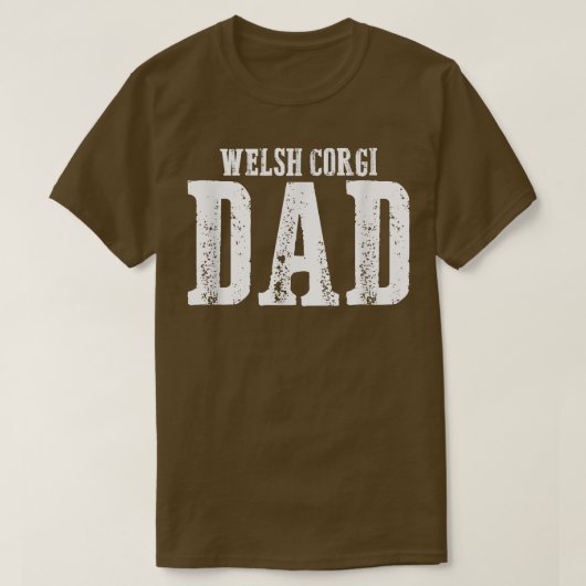 Mannen Welsh Corgi Dad T-shirt (Design voorkant)
