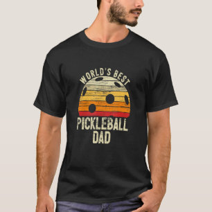 Mannen Wereld Beste Pickleball Speler Papa Vader T-shirt