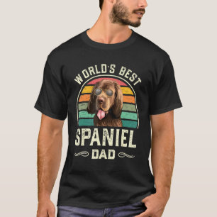 Mannen werelden Best Sussex Spaniel Dad  Dog Da T-shirt