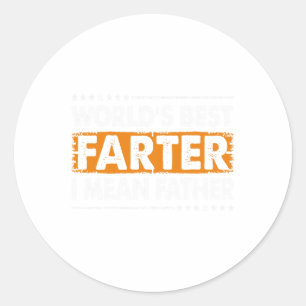 Mannen werelden Beste boer ik bedoel vaderdag Ronde Sticker