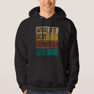 Mannen Werelds Beste Opa Ooit Vintage Vader Vet Hoodie
