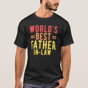 Mannen Werelds Beste Schoonvader Schoondochter T-shirt