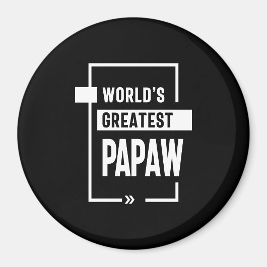 Mannen wereld's grootste papaw Gift Magneet (Voorkant)