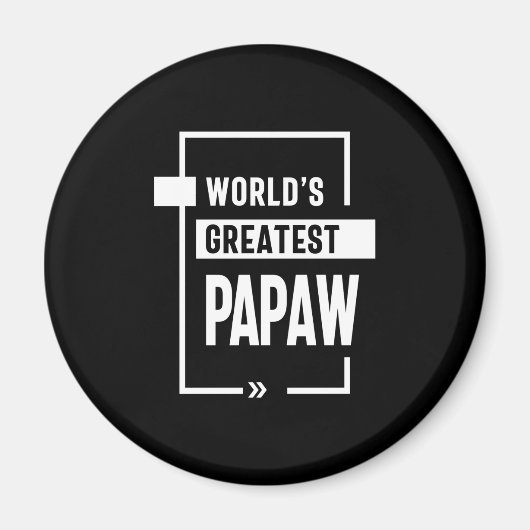 Mannen wereld's grootste papaw Gift Magneet (Voorkant)