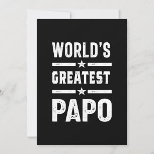 Mannen wereld's grootste papo Funny - Vaderdag Bedankkaart