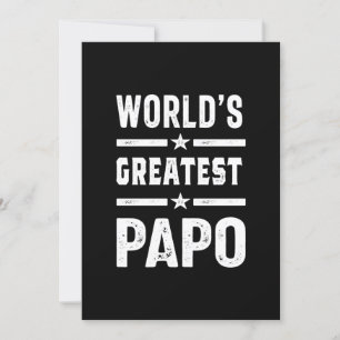 Mannen wereld's grootste papo Funny - Vaderdag Kaart