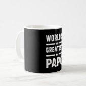 Mannen wereld's grootste papo Funny - Vaderdag Koffiemok (Voorkant links)