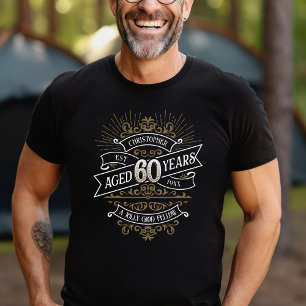 Mannen whisky 60ste verjaardag t-shirt
