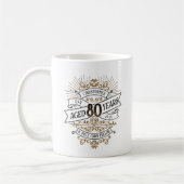 Mannen whisky 80ste verjaardag koffiemok (Links)