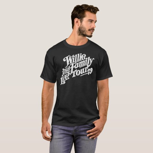 Mannen wilde dieren en hun familie live rondleidin t-shirt (Voorkant volledig)