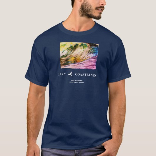 Mannen Wipeout Wave tshirt (Voorkant)