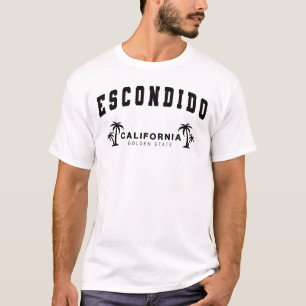 Mannen Wit Escondido, Californië, Golden State T-shirt