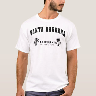 Mannen Wit Santa Barbara, Californië T-shirt