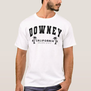 Mannen Witte Downey, Californië, Golden State T-shirt