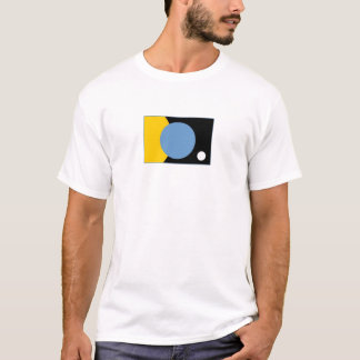 Mannen Witte vlag van aarde T T-shirt