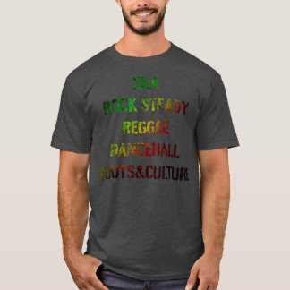 Mannen Women Jamaica Reggae Music Dancehall Reggae T-shirt
