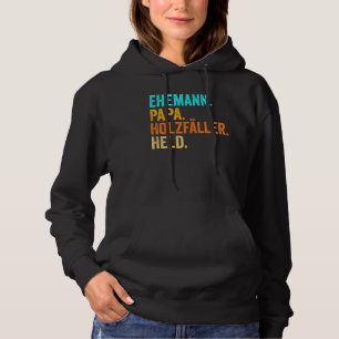 Mannen Woodcutter Vader Holt Forester Wo Hoodie