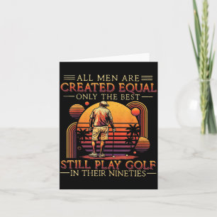Mannen worden alleen gelijk gecreëerd door golf te kaart