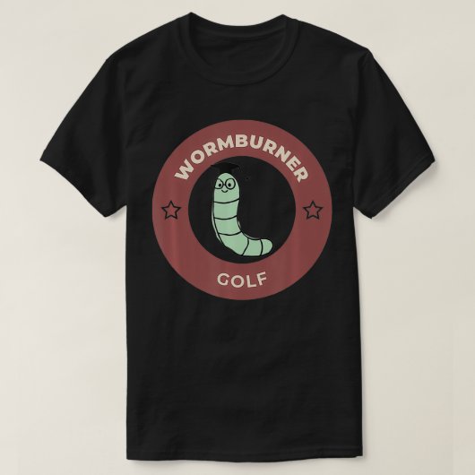 Mannen Wormburner Golf Funny Golf T-shirt (Design voorkant)