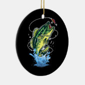 Mannen zeebaars Vist vis Keramisch Ornament (Rechts)