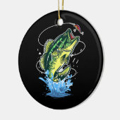 Mannen zeebaars Vist vis Keramisch Ornament (Links)