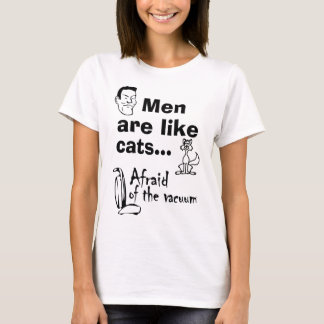 Mannen zijn als katten t-shirt