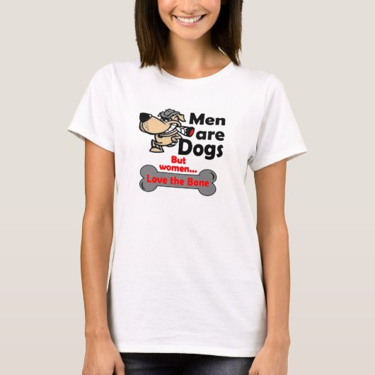 Mannen zijn honden shirt (Voorkant)