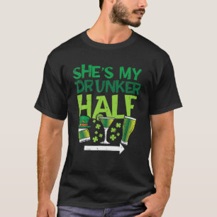 Mannen zijn mijn danseres op halve Patrick Day Mat T-shirt