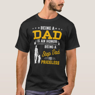 Mannen zijn vader is een eer zijn stiefvader is pr t-shirt
