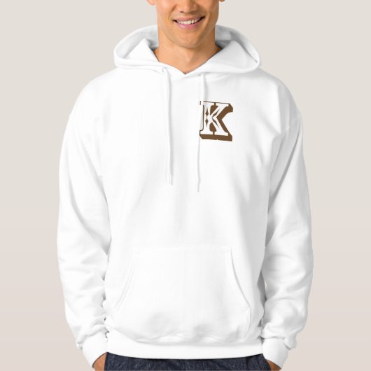 Mannen Zip Hoodie (Voorkant)