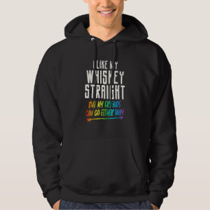 Mannen zoals mijn whisky hetero vrienden lgbtq gay hoodie