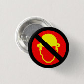 Mannen zonder Petten Ronde Button 3,2 Cm (Voorkant /achterkant)